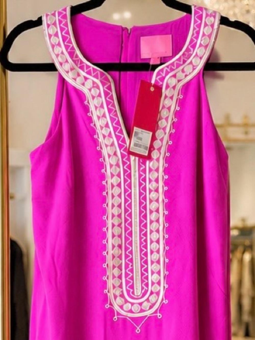 Lilly Pulitzer Fuchsia Sleeveless Embroidered Maxi Dress - Picture 2 of 3